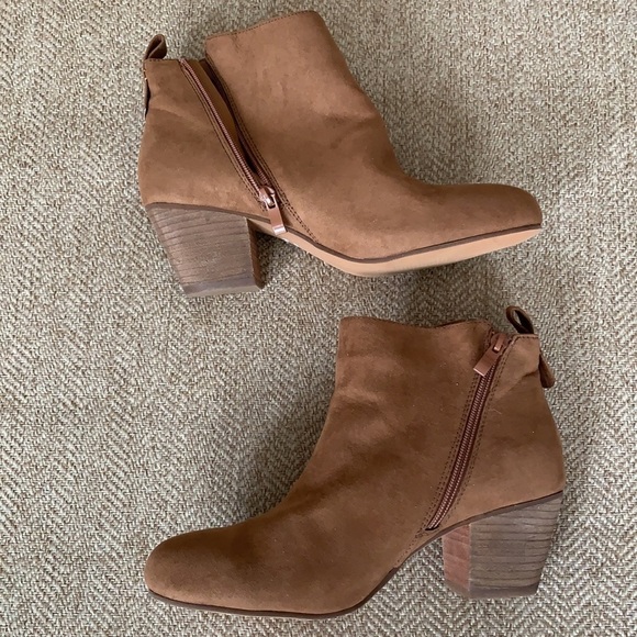 LUOIKA BROWN SUEDE ANKLE BOOTS - Picture 5 of 14